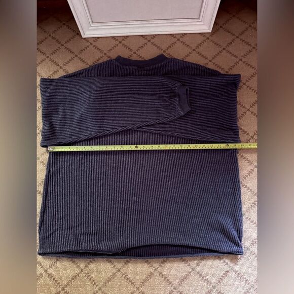 MV Sport wide waled distressed gray corduroy long sleeve pullover Aruba NWOT L - Picture 4 of 10